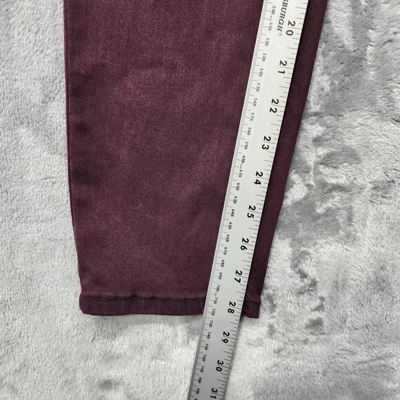 Buffalo David Bitton Jeans Womens 10/30 Purple Burgundy Mid Rise Skinny Stretch - Picture 11 of 13